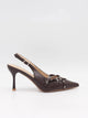 Kandy slingback stiletter - Brun