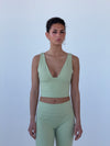 Ultimate v-neck top - Matcha