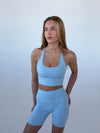 Crossback bra - Sky