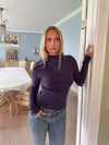 Haydith strikbluse - Lilla