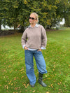 Orla strikbluse - Taupe
