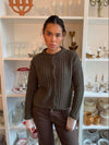 Vincent strikket cardigan - Mørkegrøn