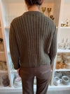 Vincent strikket cardigan - Mørkegrøn