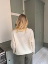 Sierra striktrøje - Off-white