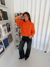 Aire striktrøje med turtleneck - Orange