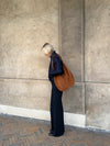 Fiala suede taske - Brun