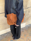Fiala suede taske - Brun