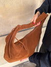 Fiala suede taske - Brun