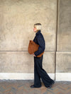 Fiala suede taske - Brun