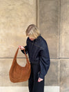 Fiala suede taske - Brun