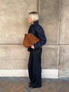 Fiala suede taske - Brun