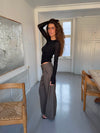 Tulle suitbukser med tern - Brun/sort