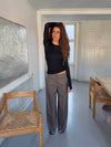 Tulle suitbukser med tern - Brun/sort