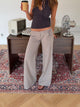 Vinna suitbukser med metalring - Beige