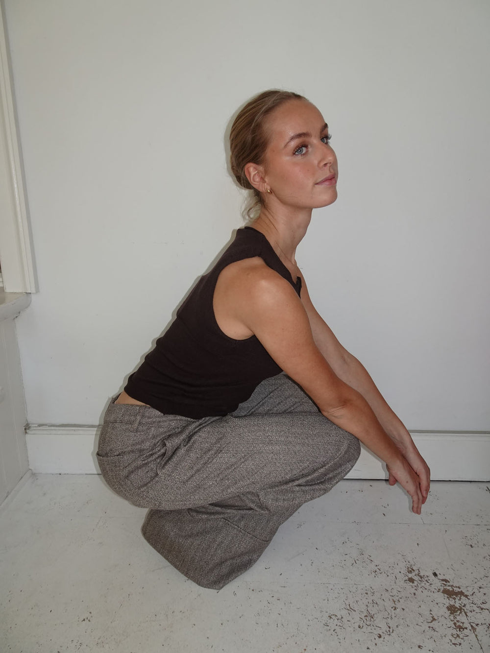 Olia suitbukser med opsmøg - Brun