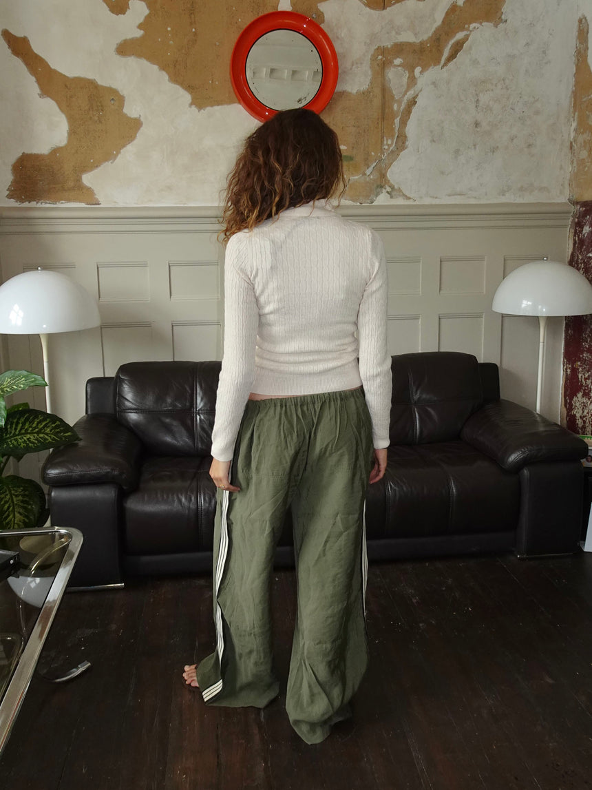 Carly kabelstrik med lynlås - Off white