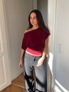 Florine figursyet t-shirt - Rød