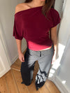 Florine figursyet t-shirt - Rød