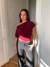 Florine figursyet t-shirt - Rød