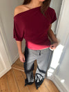 Florine figursyet t-shirt - Rød