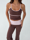 Essential tank top - Espresso/candyfloss