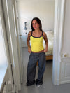 Wren tank top - Gul/navy