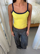Wren tank top - Gul/navy