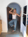 Gatulina tanktop med knapper - Hvid