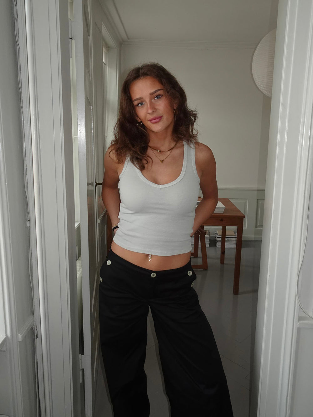 Chiara tanktop - Lys grå