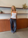 Beate tanktop i rib - Hvid