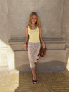 Julea tanktop i rib - Lysegul