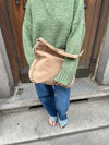 Ibi taske med nitter - Beige