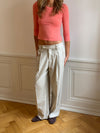 Delores ternede suitbukser - Beige