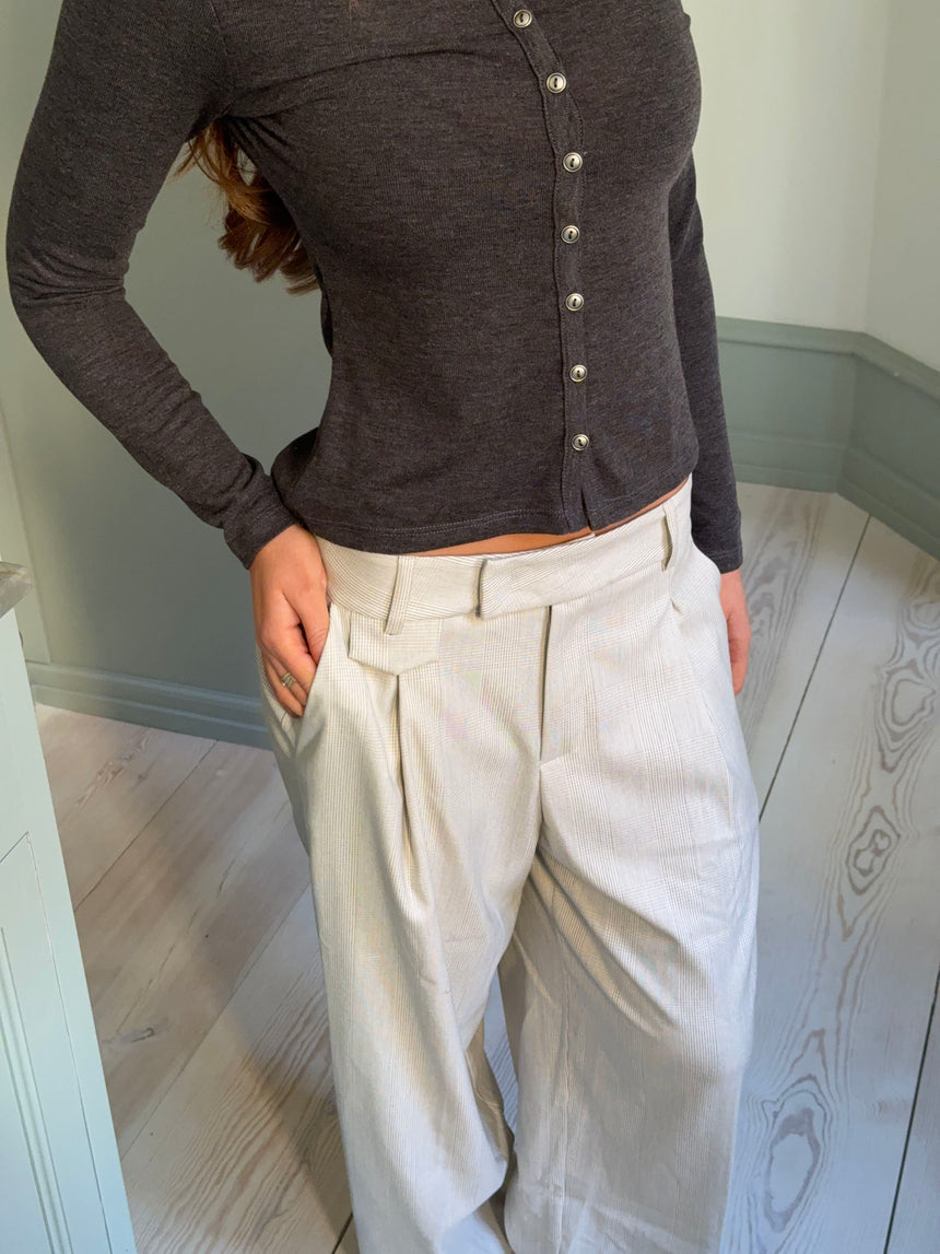 Delores ternede suitbukser - Beige