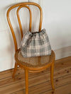 Honey toilettaske med tern - Beige/grøn