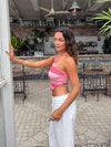 Yari halterneck top - Pink