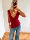 Scandivv v-neck top - Rød