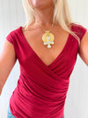 Scandivv v-neck top - Rød