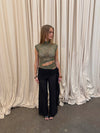 Marisole top i blonde - Kaki