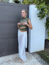 Marisole top i blonde - Kaki