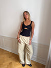 Lana top med blonder - Sort