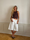 Lali top med knapper - Brun