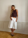 Lali top med knapper - Brun