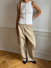 Lali top med knapper - Hvid