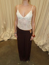 Lelija top med pailletter - Off white