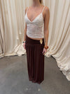 Lelija top med pailletter - Off white