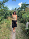 Kamela top med sløjfe - Beige/brun