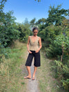 Kamela top med sløjfe - Beige/brun