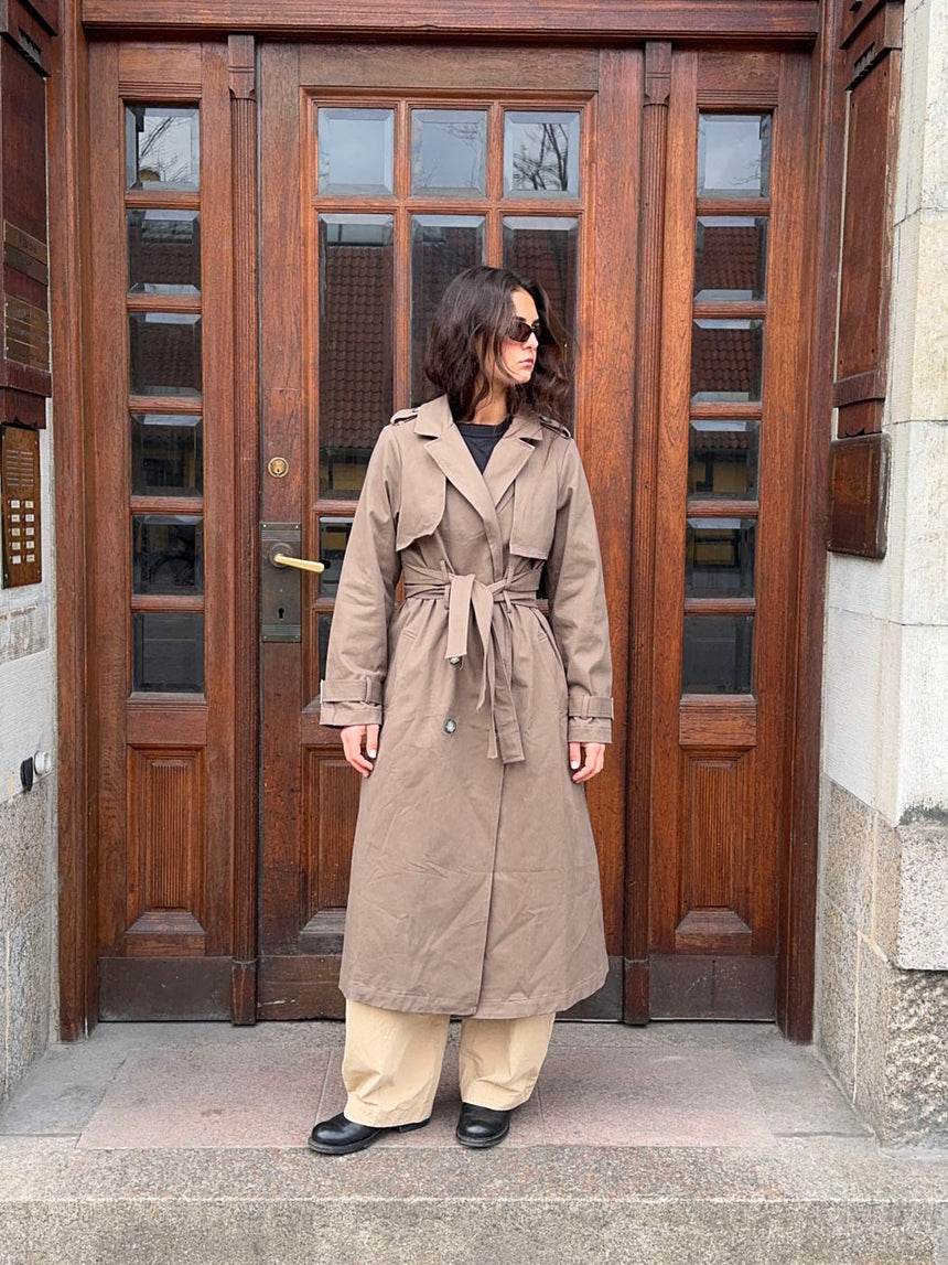 Bitta trenchcoat - Brun