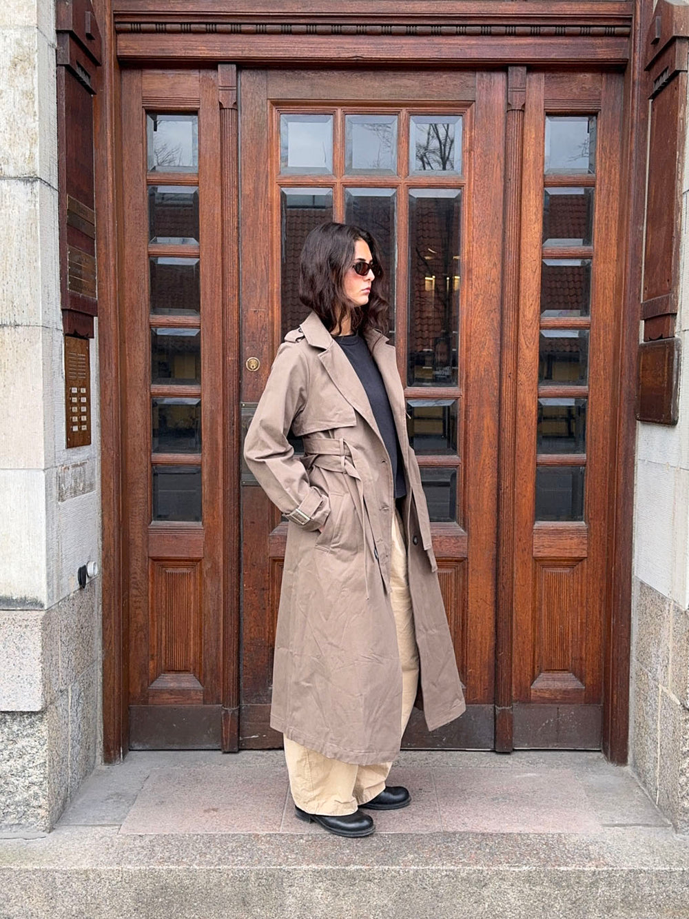 Bitta trenchcoat - Brun